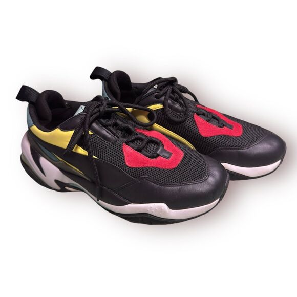 Puma Thunder‎ Spectra Black Shoes Y2K Sneakers Size 9 - Picture 1 of 7